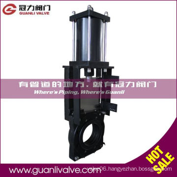 Black Pneumatic Slurry Knife Gate Valve